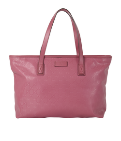 Vintage GG Tote, Coated Canvas, Pink, 211137, DB,2*